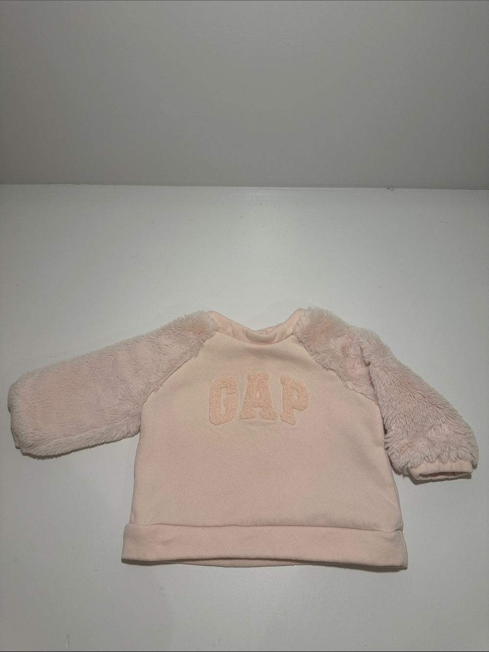 Baby Gap Light Pink Fleece Crewneck | 3–6 Months